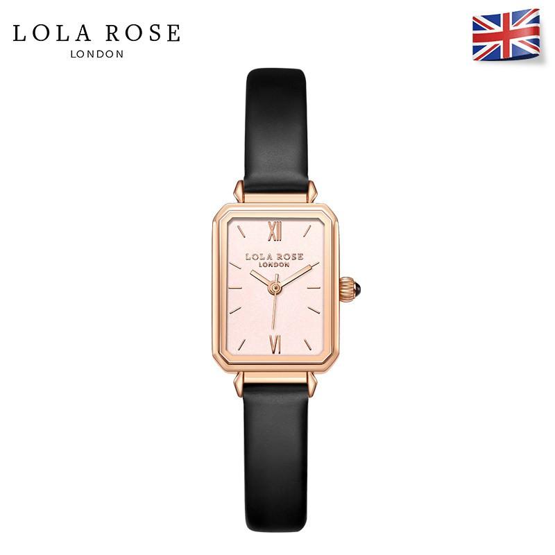 Đồng hồ nữ Lolarose mặt vuông màu champage tính tế sang trọng LR2134