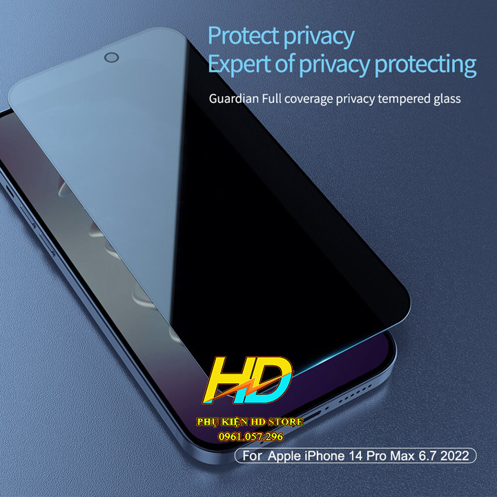 Hình ảnh Kính cường lực chống nhìn trộm Dành cho iPhone 14 Pro , 14 Pro Max Chính Hãng Nillkin Amazing Guardian Bảo Vệ Quyền Riêng Tư Của bạn - Hàng Chính Hãng