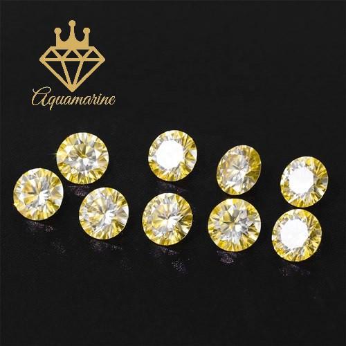 Kim cương nhân tạo Moissanite Round Yellow (4-7ly)