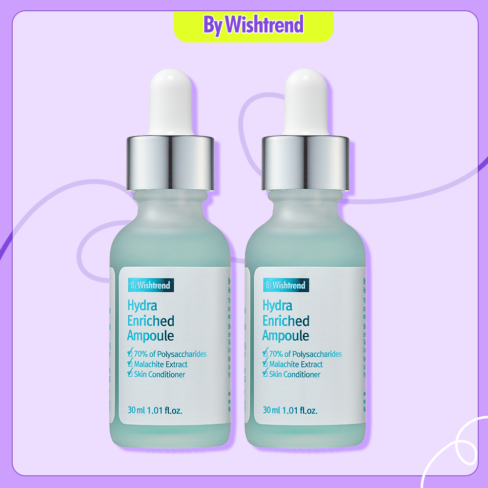 Combo 2 By Wishtrend tinh chất Hydra Enriched Ampoule 30ml