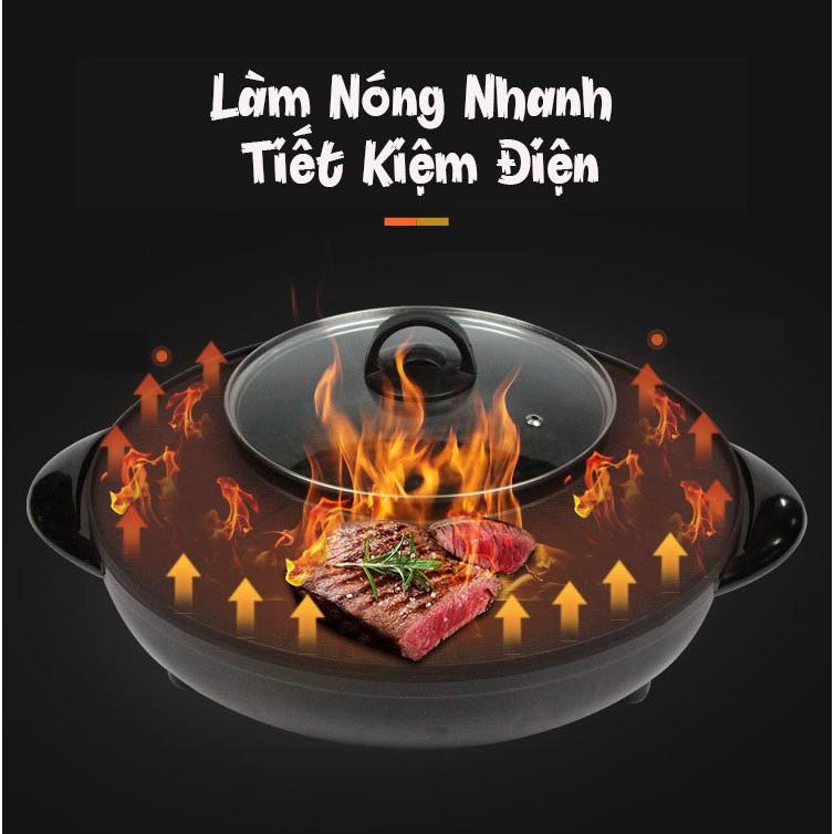 Bếp Nướng Lẩu Điện 220V 2in1 đa năng - AsiaMart