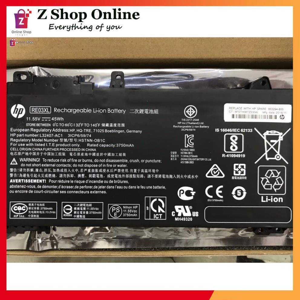 Pin (Original) Dùng Cho HP ProBook 450 440 430 G6 RE03XL (Battery)