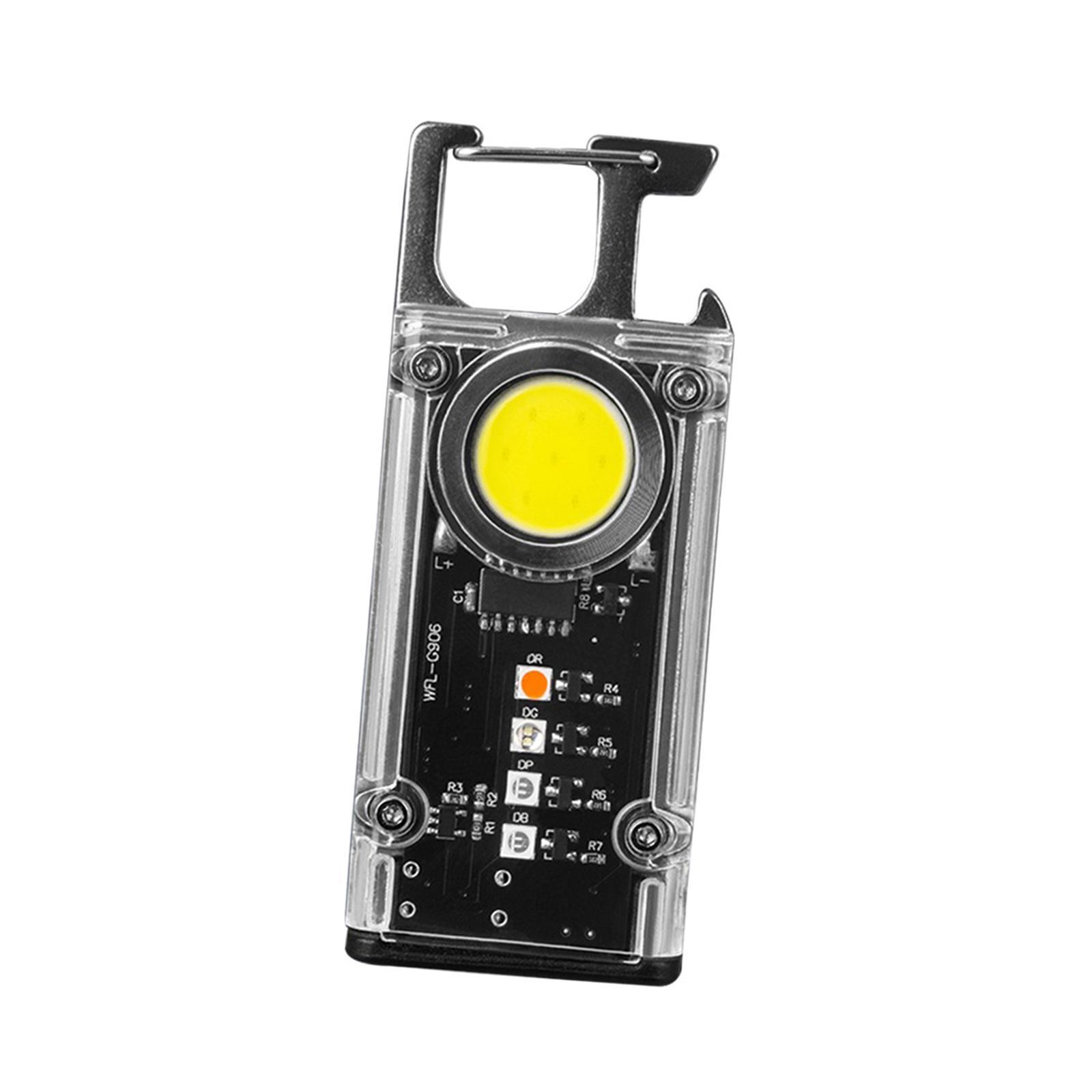 COB Flashlight LED Keychain Flashlight for Camping Supplies Hiking