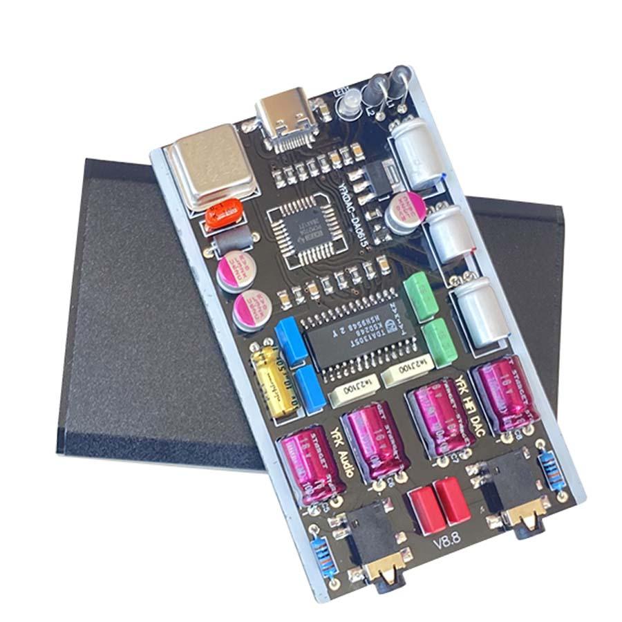 DLHiFi Mini TDA1305DAC Bộ Giải Mã Máy Tính Laptop USB Giải Mã Thẻ Âm Thanh Di Động OTG PCM2706 HiFi DAC Đầu Vào Type-C Đầu Ra AUX Kép