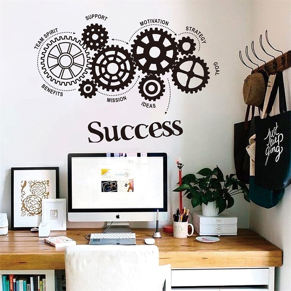 Decal Dán Trang Trí Góc Làm Việc, Dán Văn Phòng "SUCCESS" mẫu 3 - Decal Dán Tường Cao Cấp AmyShop