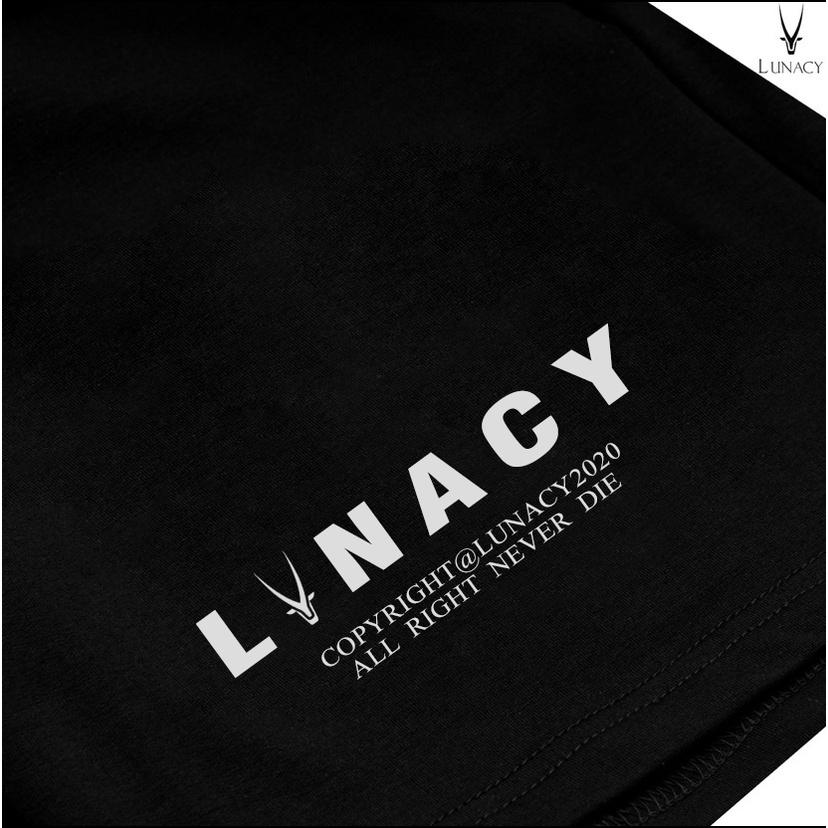 Quần Short Unisex LUNA In Dạ Quang Nam Nữ Oversize phong cách đường phố Hàn Quốc LUNACY