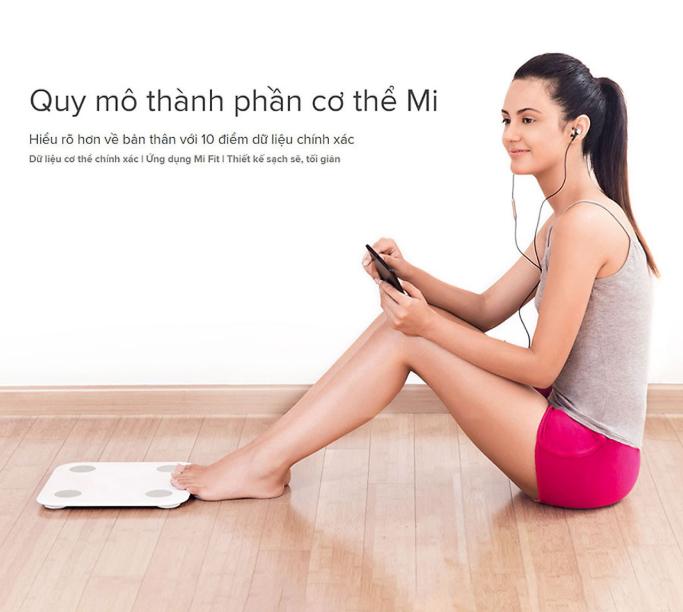 Cân điện tử thông minh Xiaomi Body Composition Scale 2 - Chính hãng