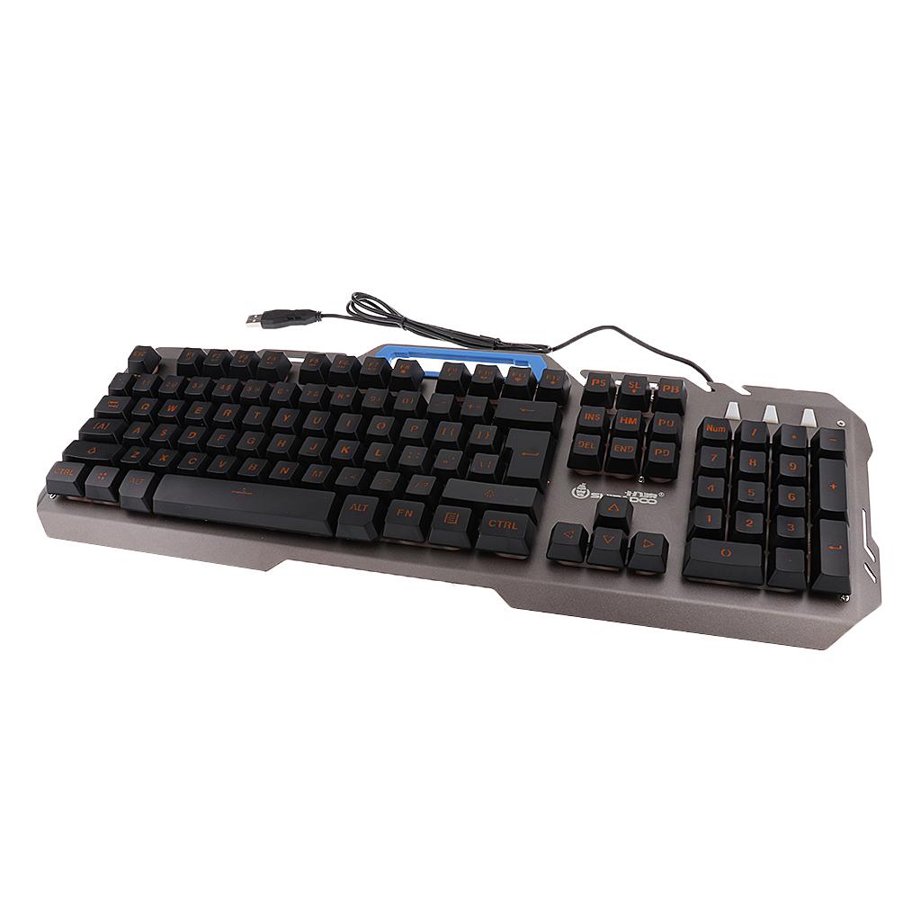 LED Illuminated Backlight Wired Mechanical Gaming Keyboard for Computer PC