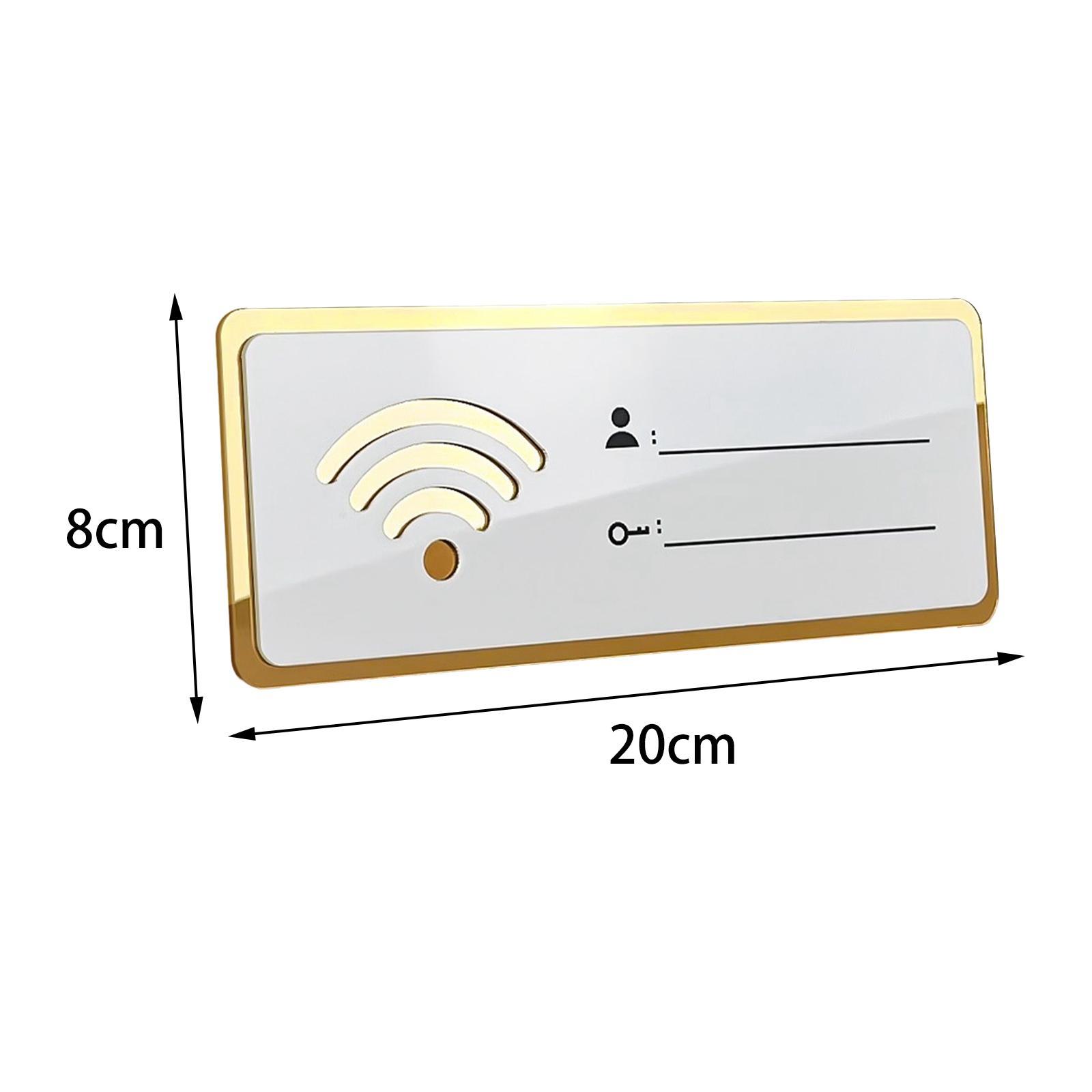 WiFi password sign 8cm×20cm