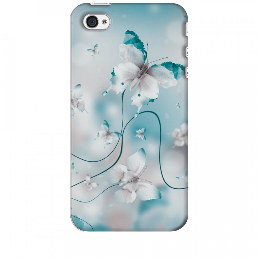 Ốp lưng dành cho điện thoại IPHONE 4 Cánh Bướm Xanh Mẫu 1