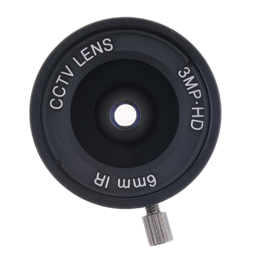 6mm HD 3MP F1.2 Fixed Focus CS Mount Lens for 1/2" CCD Security Camera