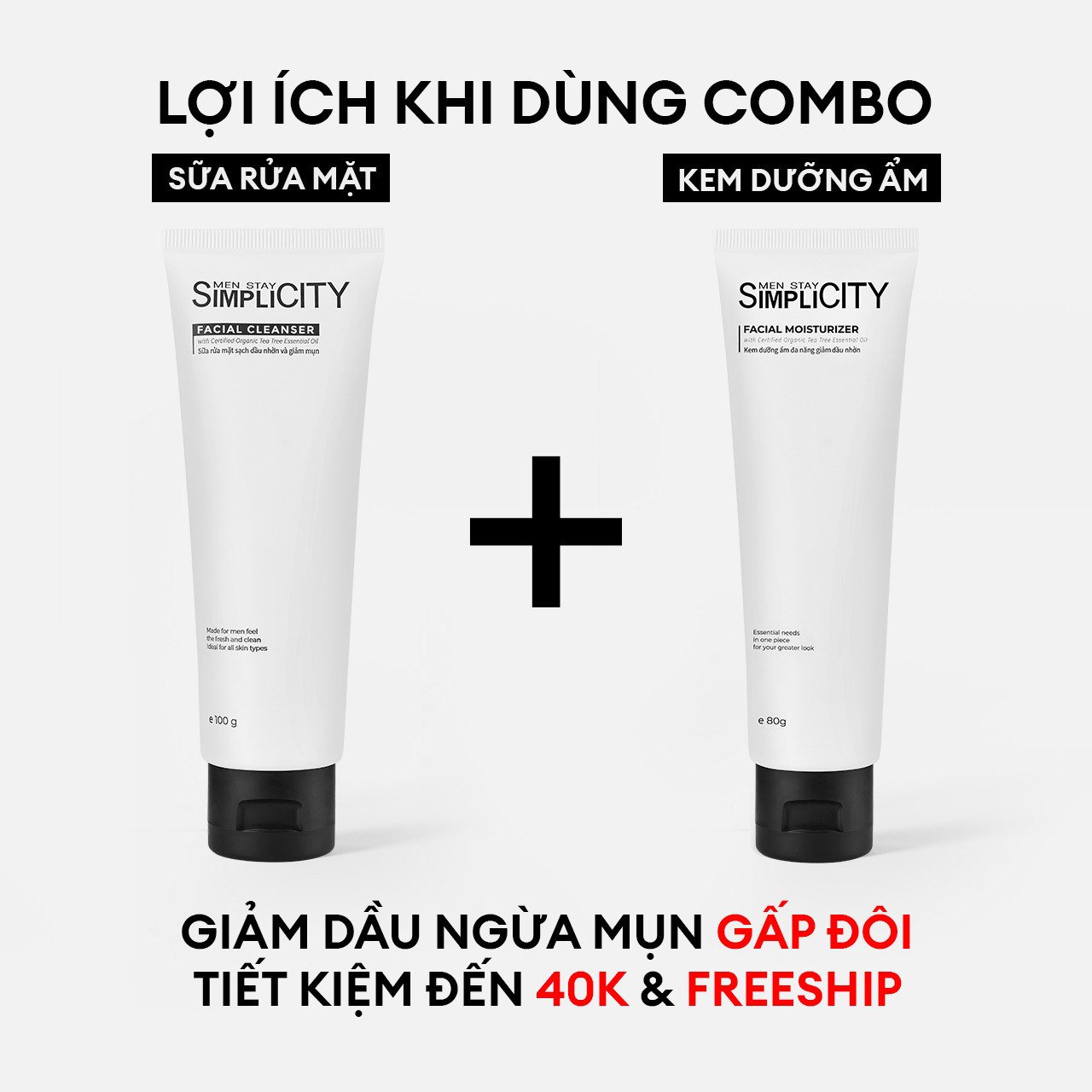 Kem dưỡng ẩm đa năng Facial Moisturizer Men Stay Simplicity