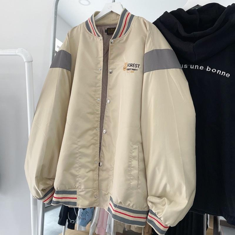 Áo bomber forest ảnh thật