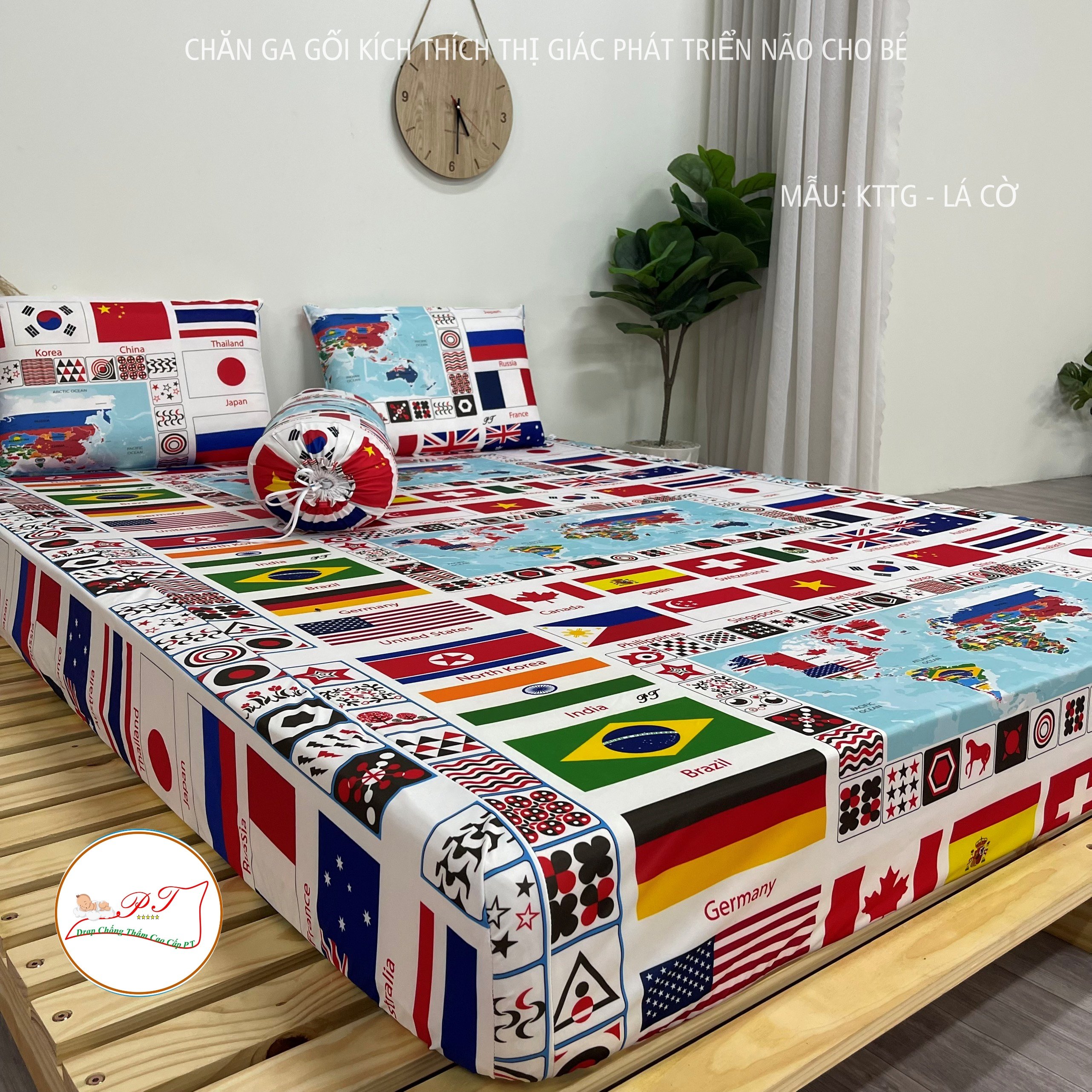 Ga Chống Thấm Cao Cấp PT Mẫu Họa Tiết Lá Cờ