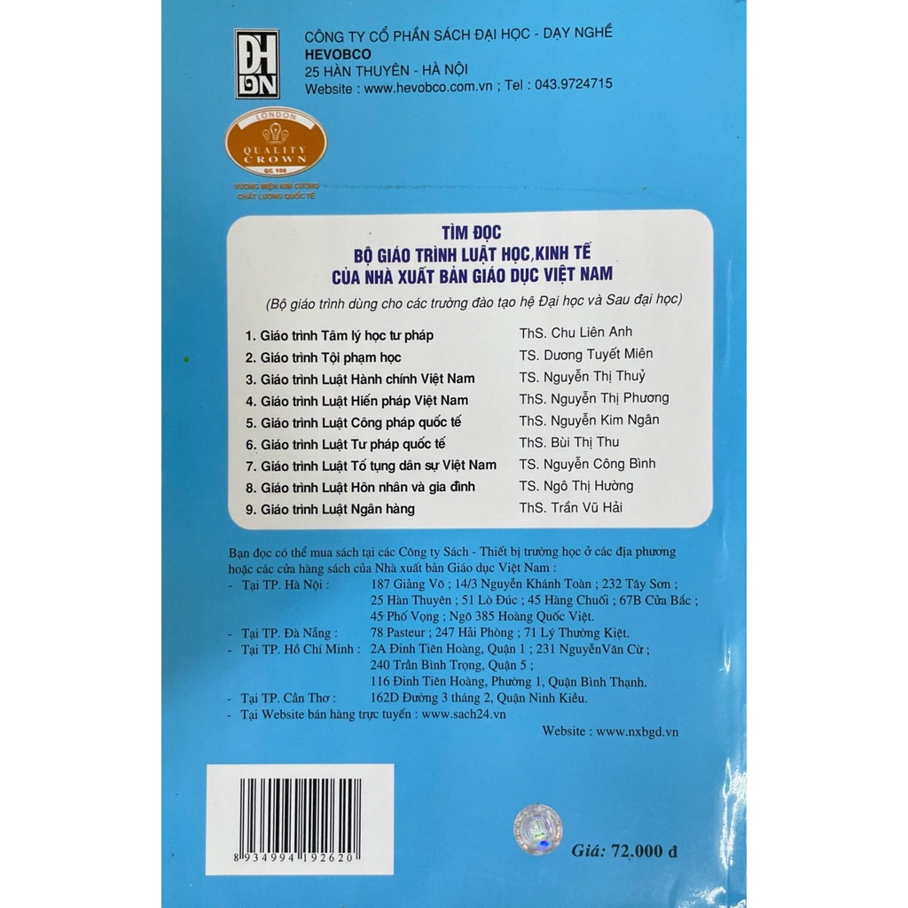 Giáo trình luật hình sự Việt Nam