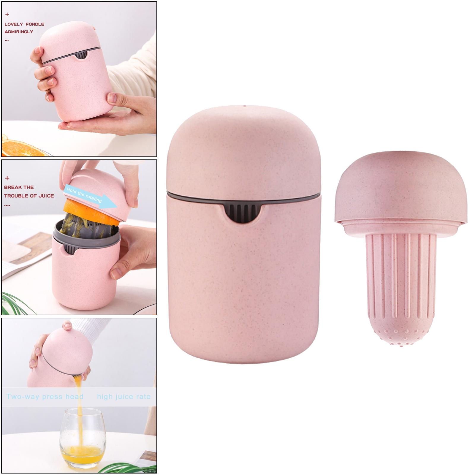 Citrus Lemon Orange Juicer, Manual Hand Squeezer, 2 in 1 Multi-function Manual Juicer with Strainer and Container