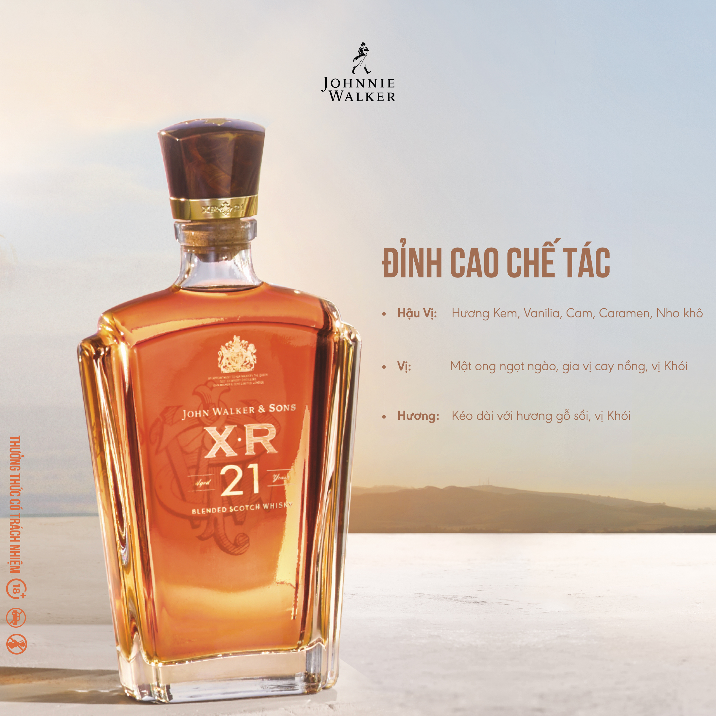 Rượu John Walker & Sons XR Aged 21YO Blended Scotch Whisky 40% 750ml