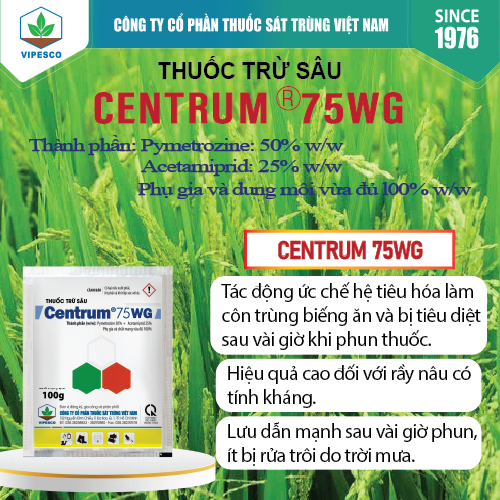 CENTRUM 75WG-100GR - ĐẶC TRỊ RẦY NÂU