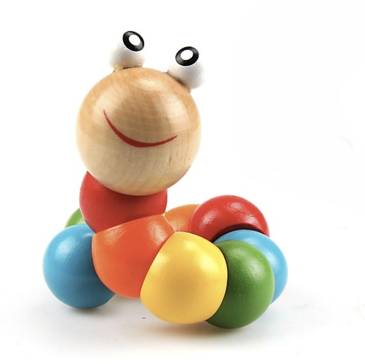 Đồ chơi sâu bướm bằng gỗ - Lúc Lắc 8 Bi