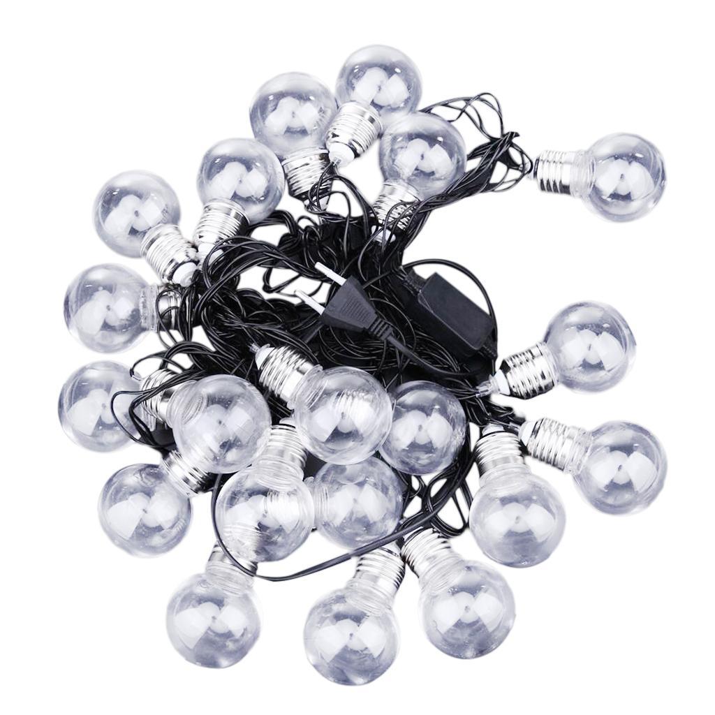 20Led Globe Ball Bulb Fairy String Light Home Garden Decor Warm White 220V