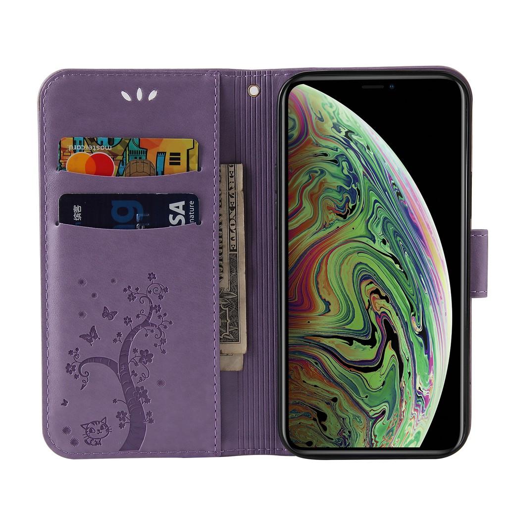 Ốp lưng điện thoại dạng ví da lật có ngăn đựng thẻ cho iPhone X XS Max XR SE 2020 iPhone 8 iPhone 7 iPhone 6 6S Plus