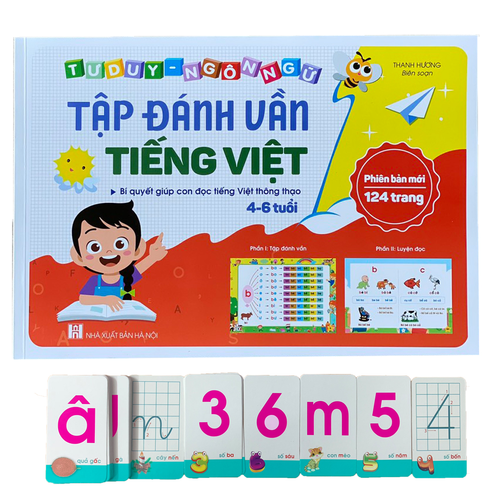 Sách Tập Đánh Vần Tập Học Chữ Tiếng Việt Tặng Kèm Thẻ Flashcard Thông Minh