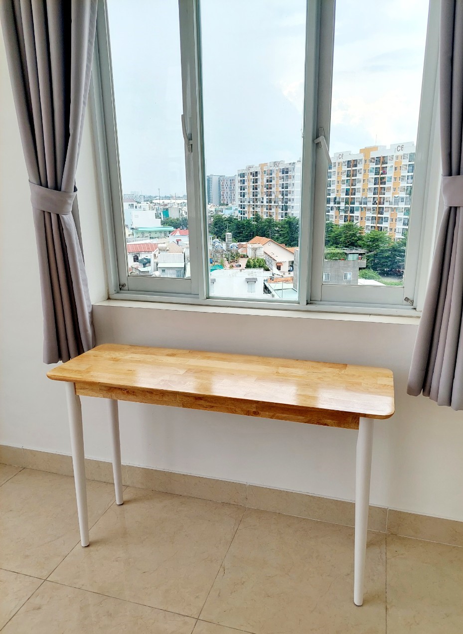 Bàn Làm Việc Gỗ, Bàn Ăn, Bàn Thư Giãn Ban Công 1m2 x 40cm Kiểu Dáng Hàn Quốc Trang Nhã Nhiều Màu - Gỗ Song Bản