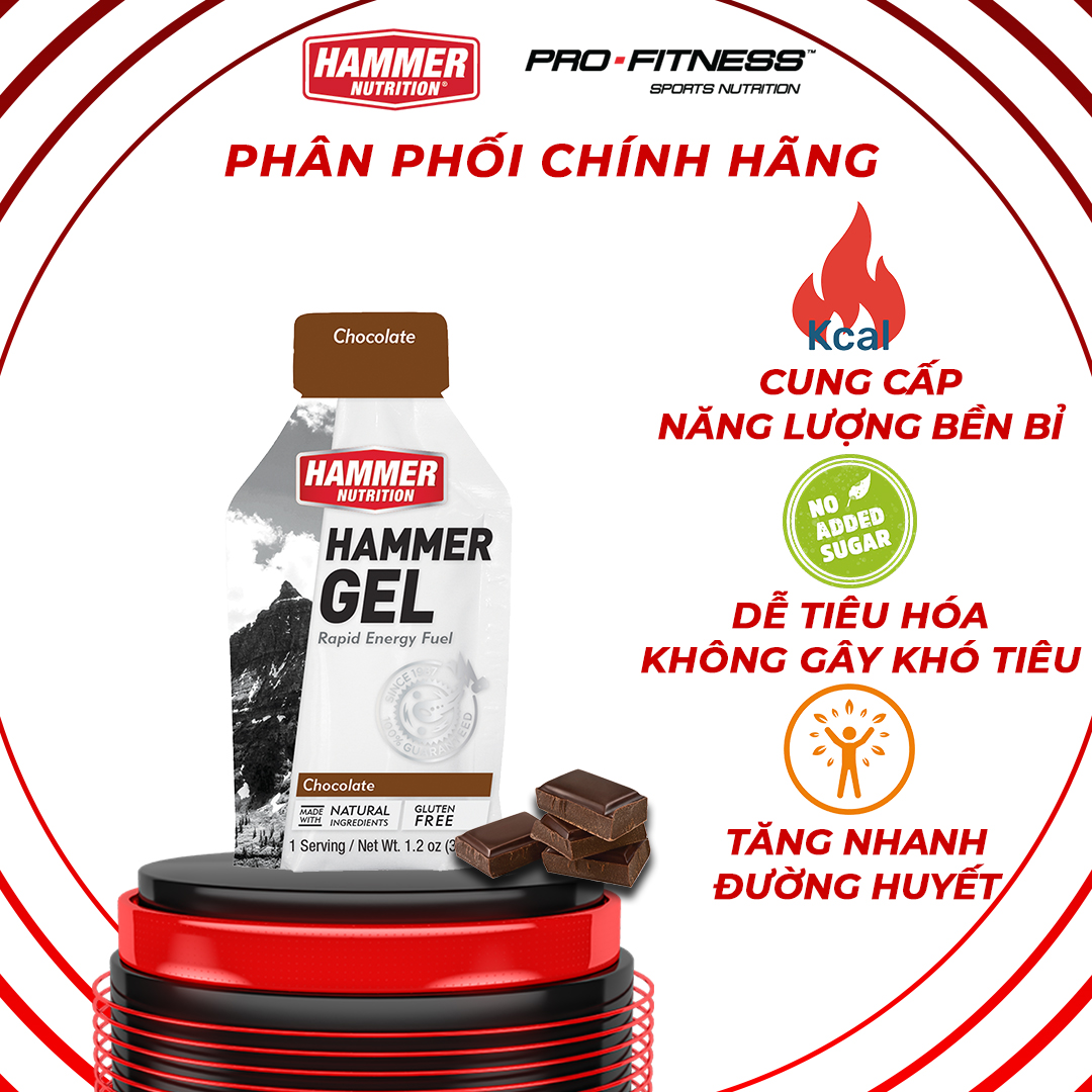 Gel năng lượng chạy bộ tăng đường huyết, tốt cho hệ tiêu hóa - Bổ sung năng lượng bền bỉ khi vận động thể thao (Gói 33g)