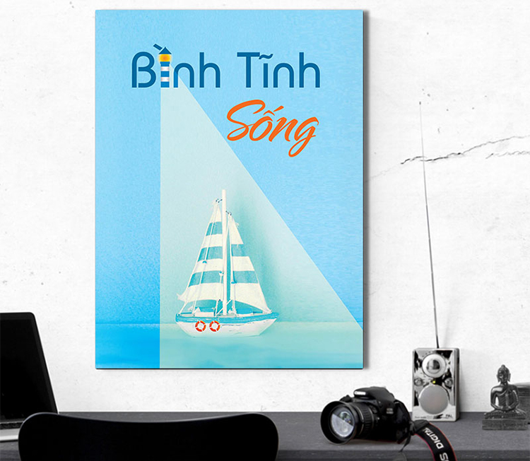 Bình Tĩnh Sống - Tranh Canvas W017