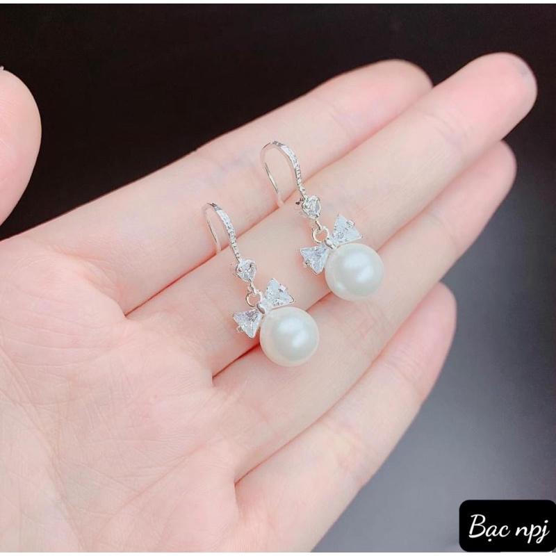 Bộ đôi Nơ gắn Trai sang chảnh, Set đôi Bạc Ta - Bạc npj