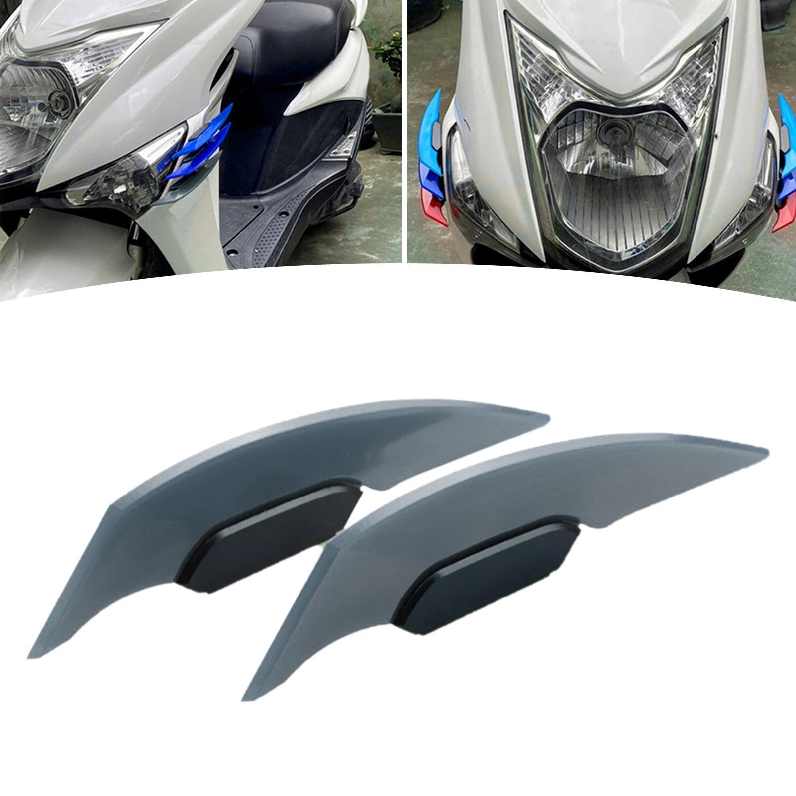 Motorcycle Winglet Aerodynamic Spoiler  for Electric Motorcycles Red
