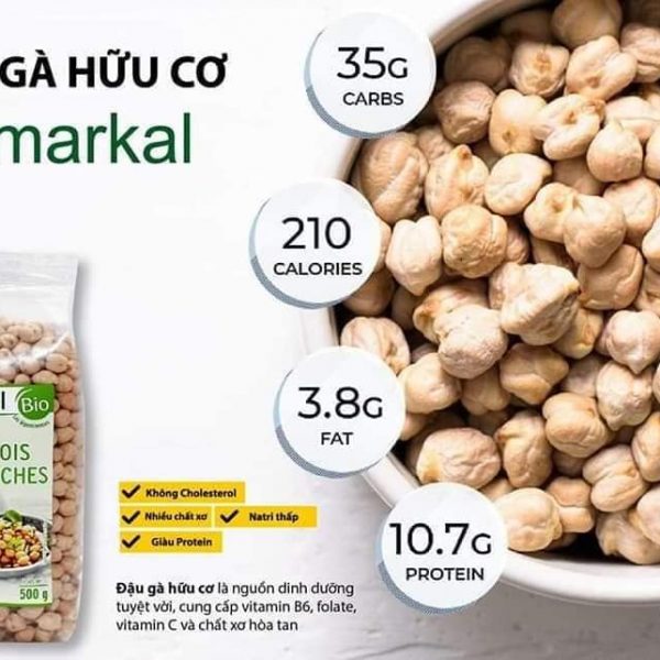 Đậu gà hữu cơ Markal túi 500gr