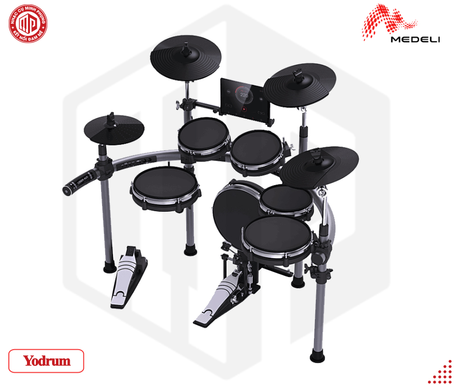 Bộ trống điện tử cao cấp/ Professional Digital Drum Set/ Electronic Drum Kits - Medeli Yodrum - Hàng chính hãng