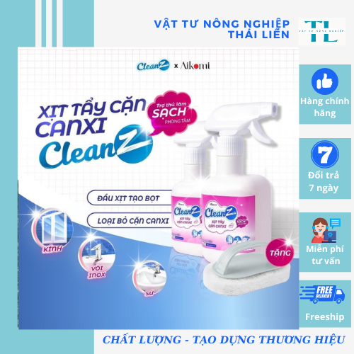 Chai Xịt Tẩy Cặn Canxi Chống Ăn Mòn Inox Vệ Sinh Vòi Rửa, Vòi Sen, Vách Kính