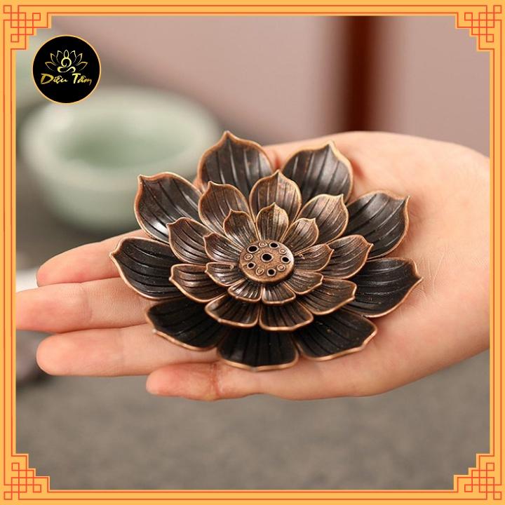 Đế cắm nhang trầm vòng, đế sen