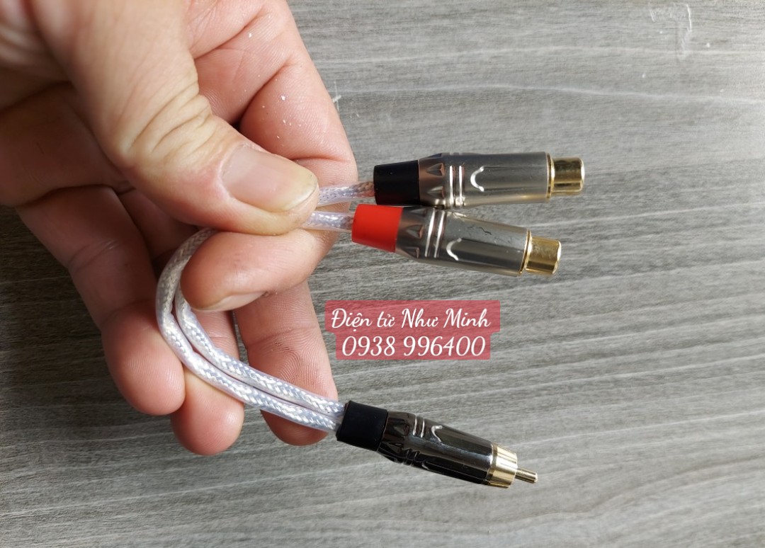 DÂY CHIA TÍN HIÊU / GỘP TÍN HIỆU 1 RCA đực ra 2 RCA cái ( giá bán 1 sợi )