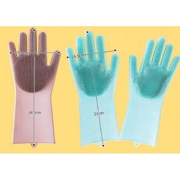 ĐÔI GĂNG TAY SILICOL KIÊM MIẾNG RỬA BÁT CAO CẤP