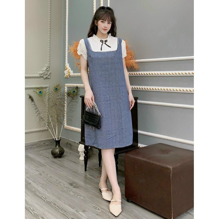 Váy bầu công sở dáng suông thiết kế thời trang kẻ sọc đen Đầm bầu tay cộc mùa  hè  Giá Tiki khuyến mãi 153000đ  Mua ngay  Tư vấn mua