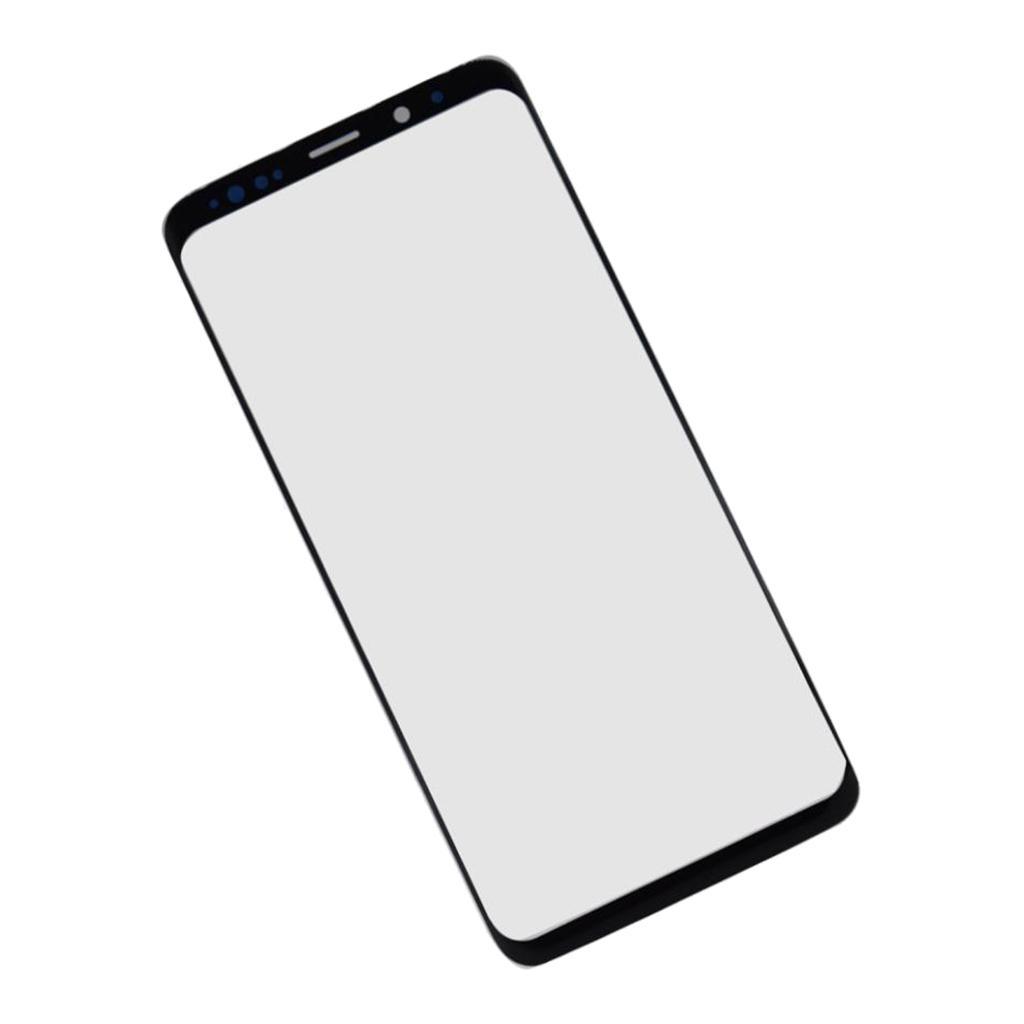 Replacement Front Screen Lens Cover w/ Black Frame for Galaxy S9 G960