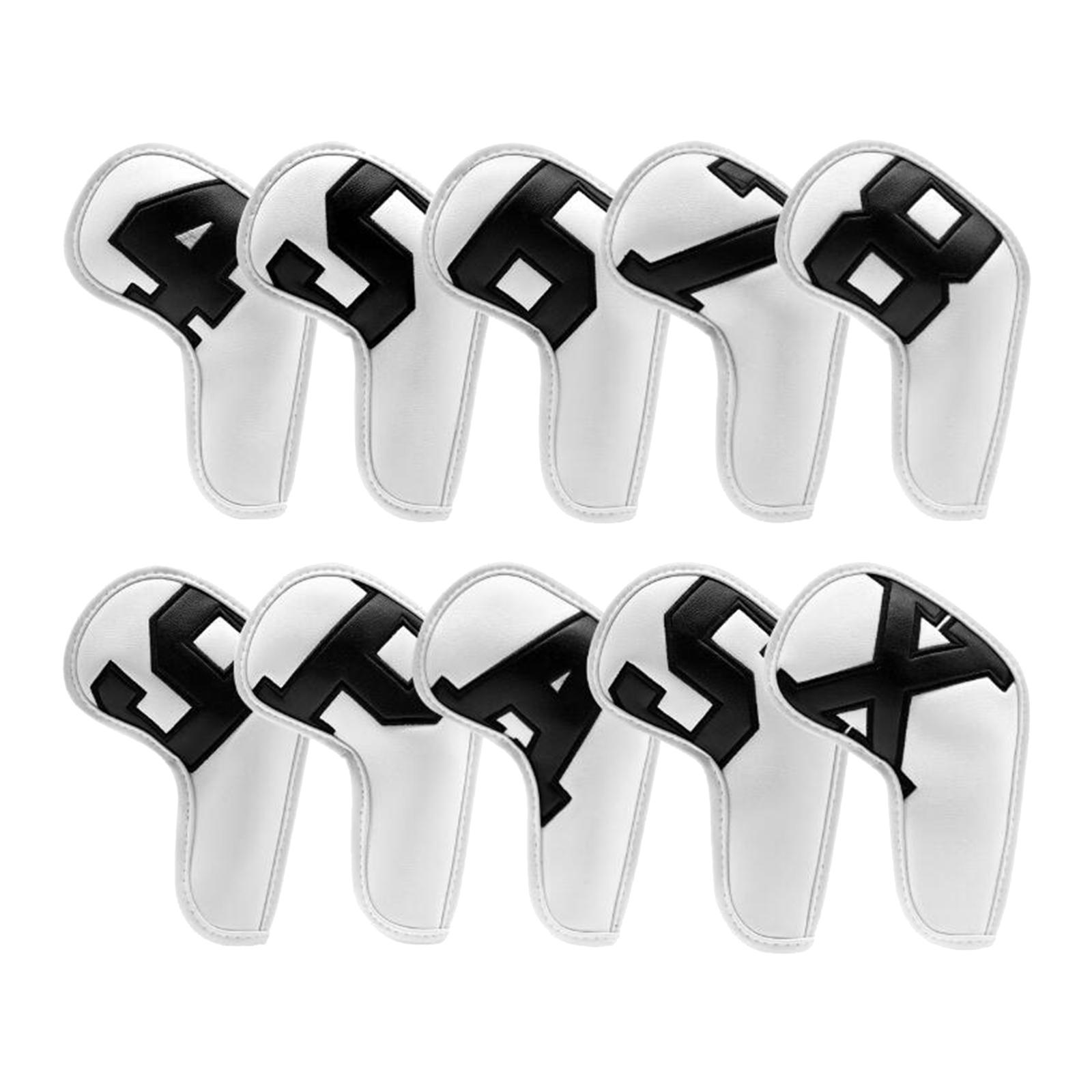 10x Golf Iron Headcover Covers Wedges Protecter
