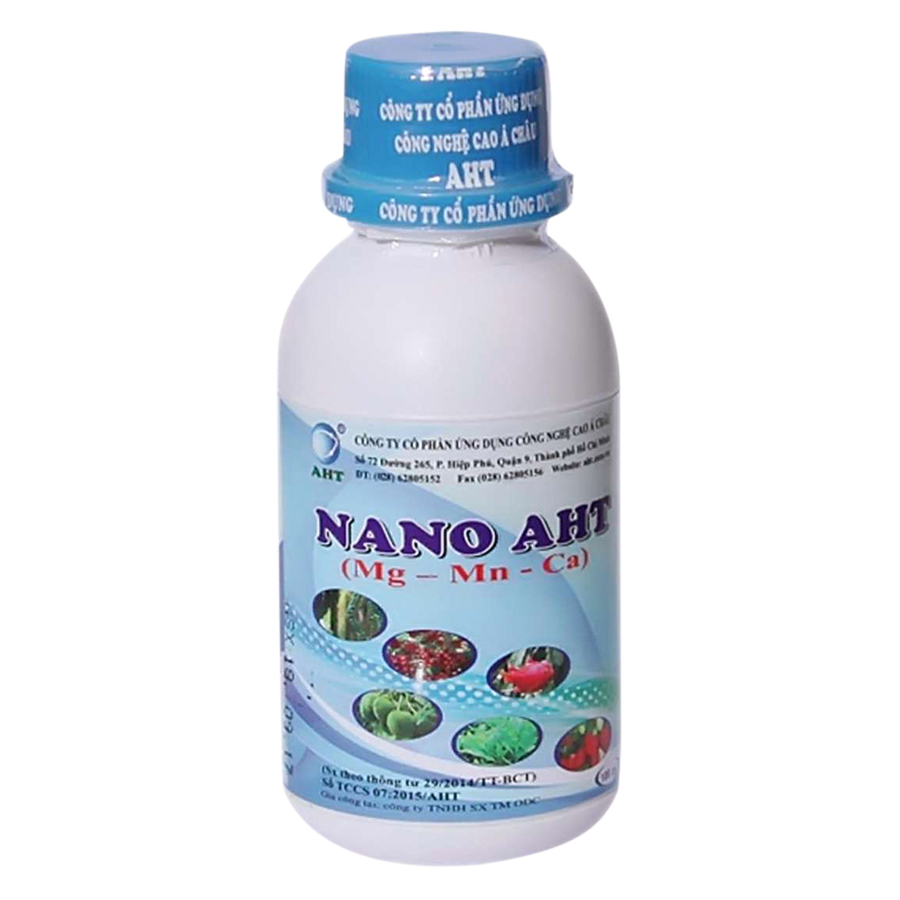 Phân bón vi lượng Nano Magiê - Mangan - Canxi AHT (100ml)