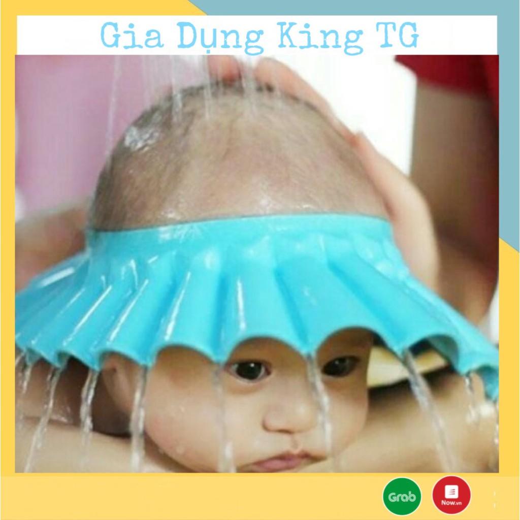 Mũ gội đầu,Mũ tắm bịt tai chắn nước cho bé yêu - King