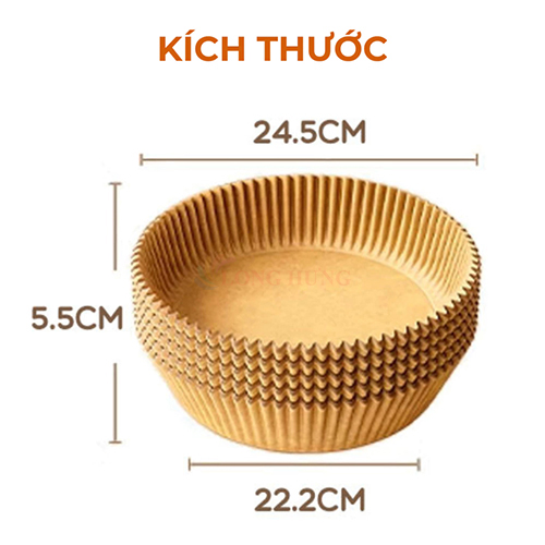 Miếng giấy lót chống dính nồi chiên không dầu BONBOX BKE40801 (50 miếng) - Hàng chính hãng