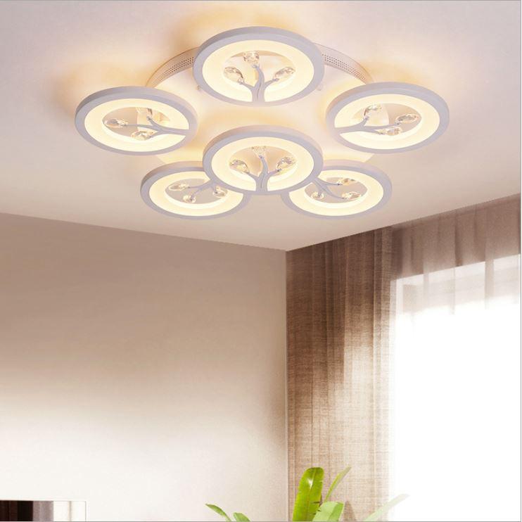 Đèn trần SIPIO kiểu dáng sang trọng với 3 chế độ ánh sáng hiện đại - kèm điều khiển từ xa - .