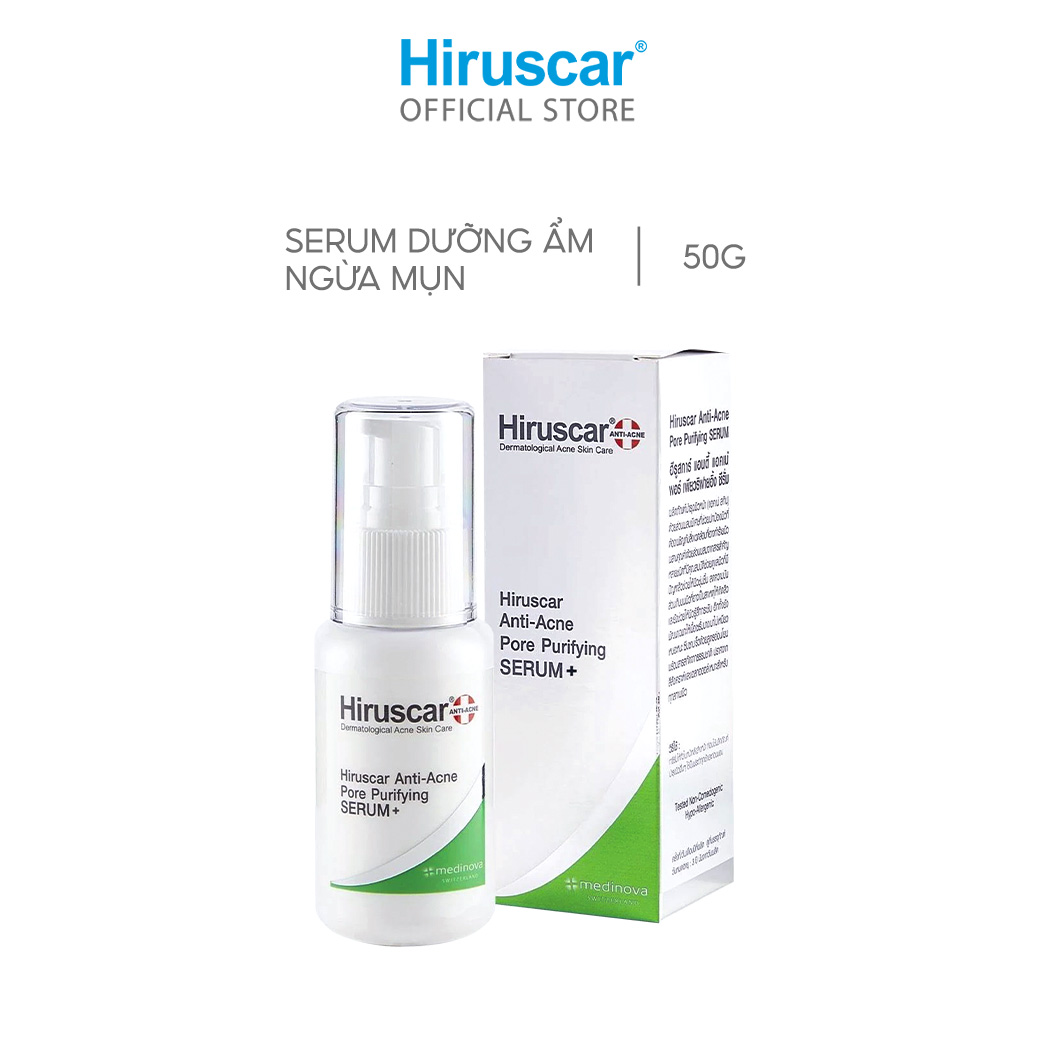 Serum dưỡng ẩm và ngừa mụn Hiruscar Anti-Acne Pore Purifying SERUM+