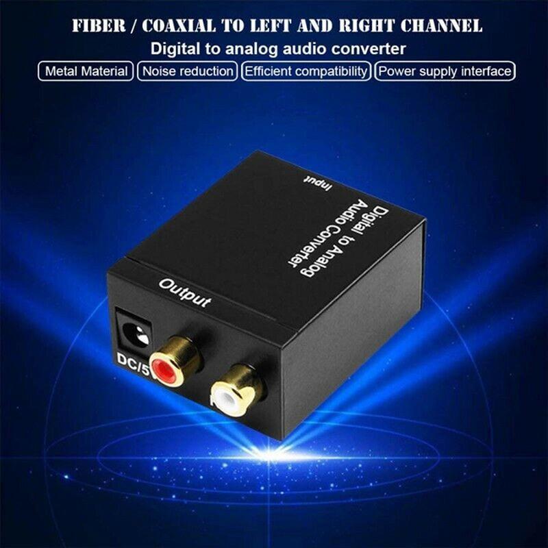 Bộ Thiết Bị Chuyển Đổi Âm Thanh Kỹ Thuật Số Qua Analog Rca L / R Chất Lượng Cao