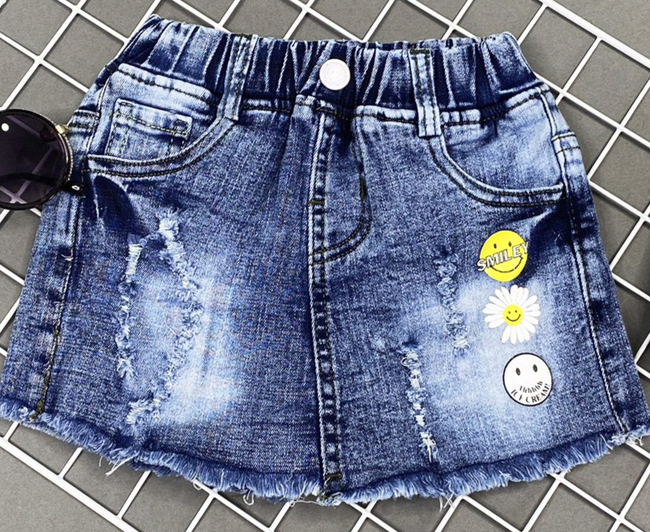 Quần short giả váy Jean thời trang size 1-14