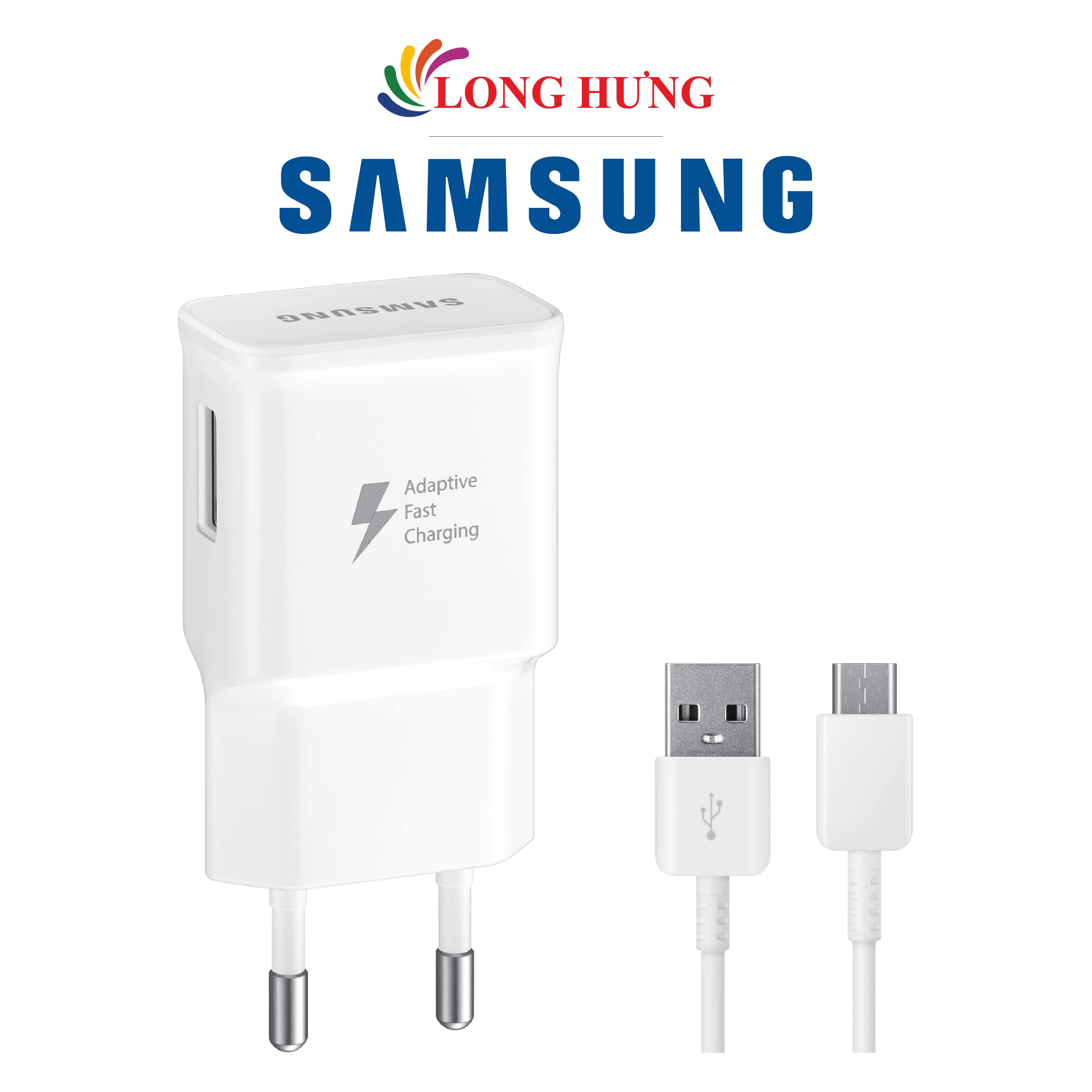 Combo cốc sạc Samsung Travel Adapter PD15W 1USB + Cáp USB Type-C 1.5m EP-TA20EWECGWW - Hàng chính hãng