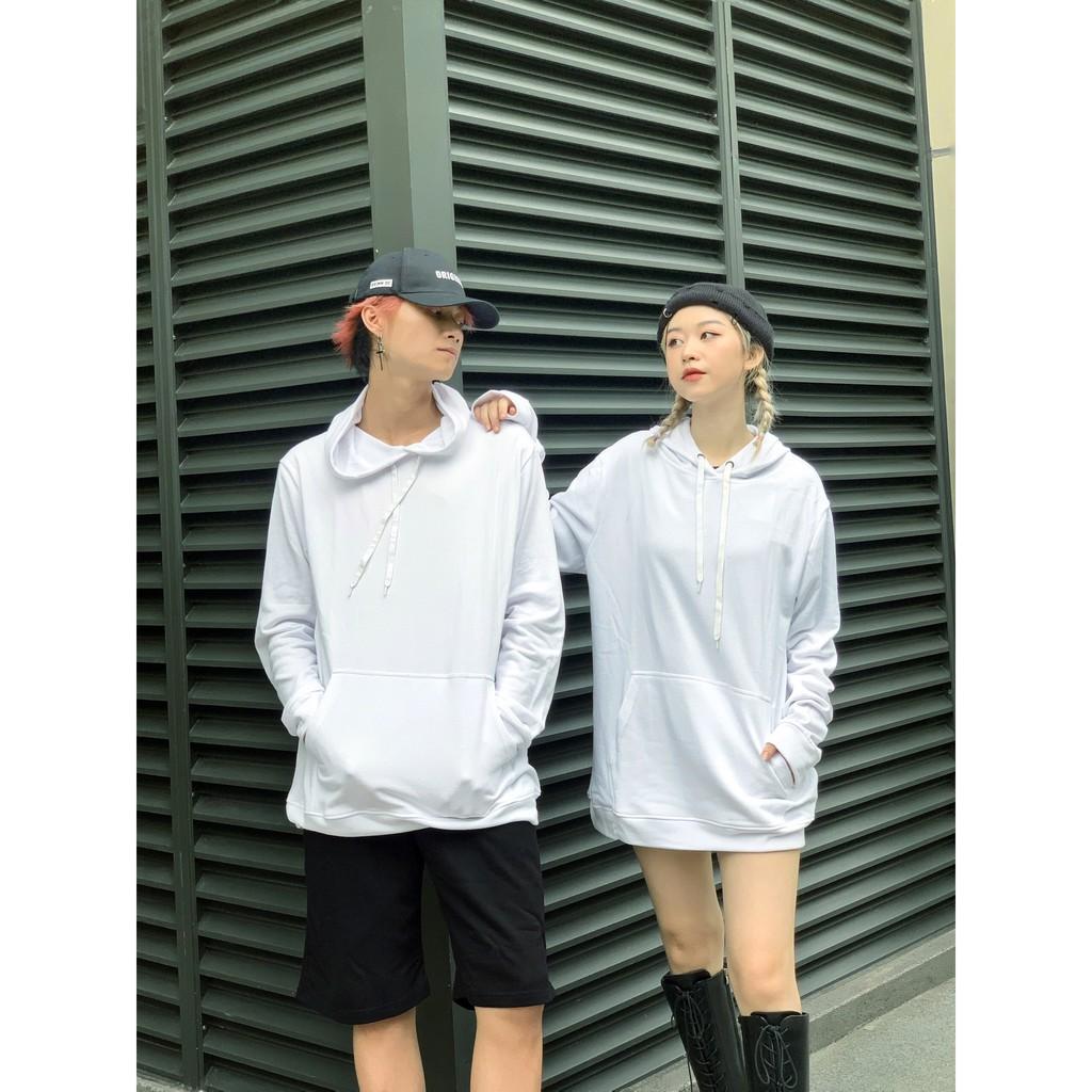 Áo nỉ Hoodie basic trơn Boiz shop , áo nỉ bông hoodie unisex nam nữ