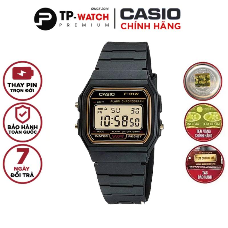 Đồng Hồ Nam Dây Nhựa Casio Standard F-91WG-9 Chính Hãng - F-91WG-9SDF Pin 7 Năm